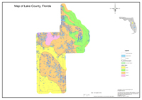 2013 Sinkhole Map of Lake County, FL