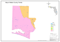 2013 Sinkhole Map of Walton County, FL