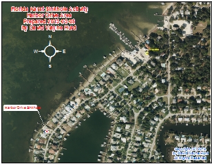 Harbor Drive, Palm Harbor, Pinellas County, Florida Sinkhole Area Map