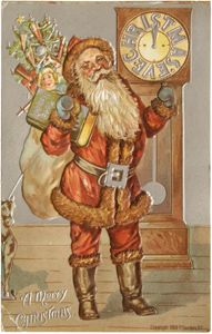 Merry Christmas, Santa Claus Postcard